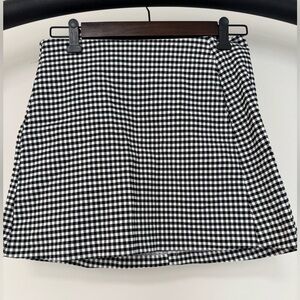 Urban Outfitters Black and White A-Line Mini Skirt
